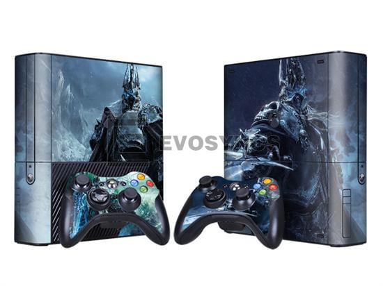 Crystal Epoxy skin Sticker Colourful for XBOX 360 E Console w/ 2 Controller Skin - 271 Themes