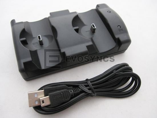 2in1 Charging Dock Station for PS3 Wireless and PS3 PS4 Move Controller