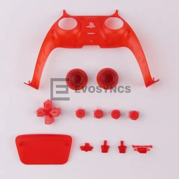 13 in 1 Button Set D-pad Direction Key L1 R1 L2 R2 Buttons Replacement for PS5 Clear Red