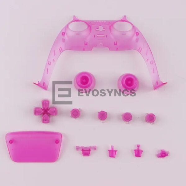 13 in 1 Button Set D-pad Direction Key L1 R1 L2 R2 Buttons Replacement for PS5 Clear Purple