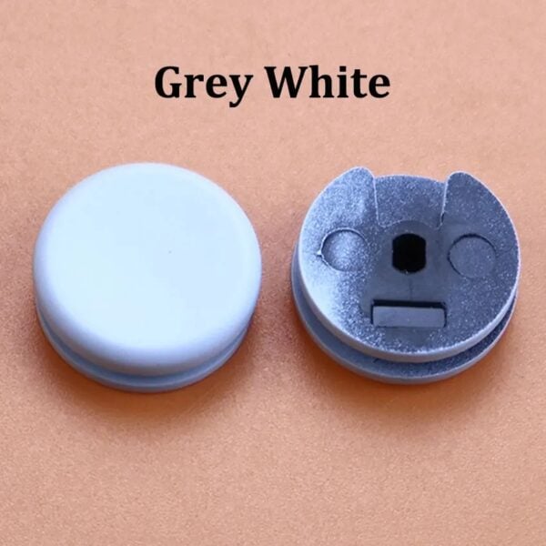 OEM Rounded Edge Circle Pad Analog Stick Cap for Nintendo 3DS XL LL / New 3DS / New 3DS XL LL / New 2DS XL LL - Snowy/Grey White