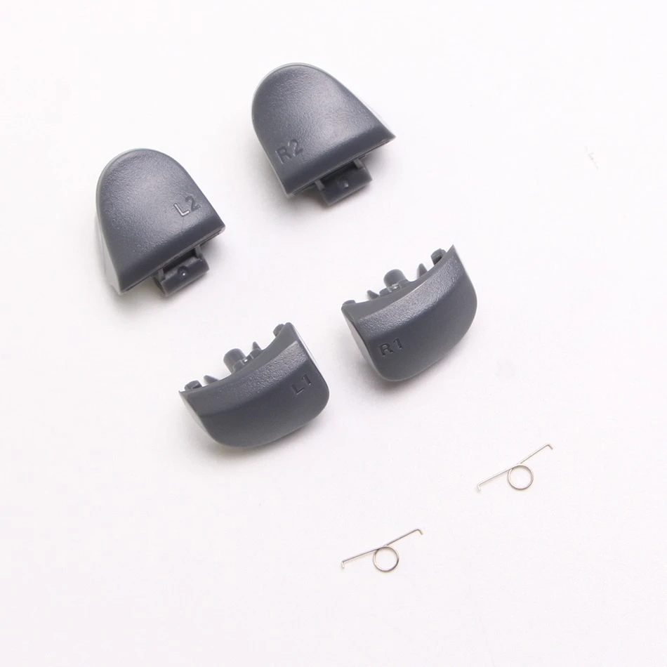 R1L1 R2L2 Button Keys V3.0 with Spring Set for PS5 Controller - Grey