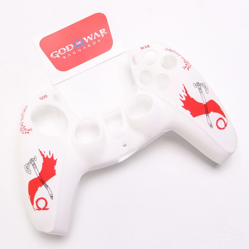 Cartoon Silicone Sleeve Protective Case for PS5 Dualsence 5 Controllers - God of War