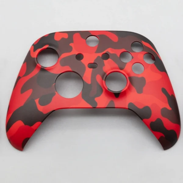 Limited Edition Front Shell Top Faceplate Mod Parts for XBOX Series Controller - Camouflage Red