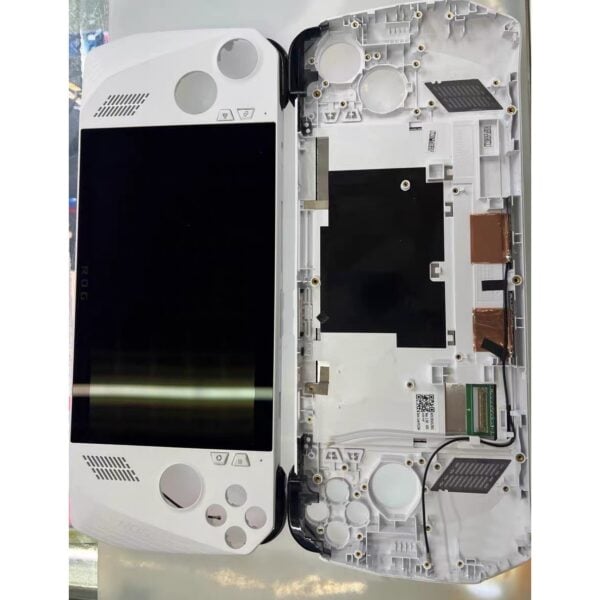 Full LCD Display with Outer UP Front Frame Digitizer Assembly Replacement RC71L-NH005W For Asus Rog Ally White