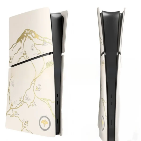 Replacement Housing Case Faceplate Integrated Cover for PS5 Slim DE System - Ghost of Yotei