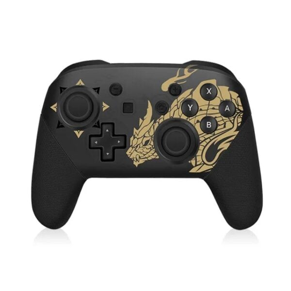 Pro Controller Bluetooth Wireless Handheld Gamepad Complete Function with HD Vibration for Switch -  Monster Hunter Gold