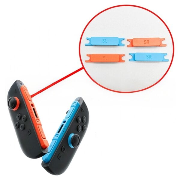 Replacement SL SR Metal Button 4Pcs Set for Switch 2 Joycon - Blue and Orange