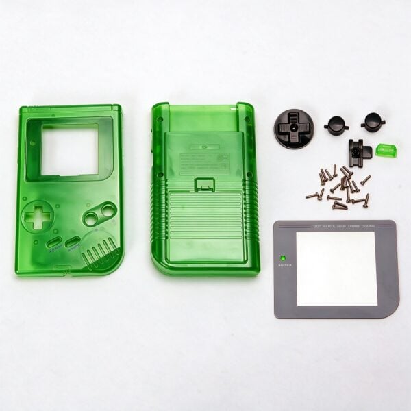 Complete Housing Shell Cover Case Replacement for GB DMG - Clear Green