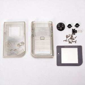 Complete Housing Shell Cover Case Replacement for GB DMG - Clear White